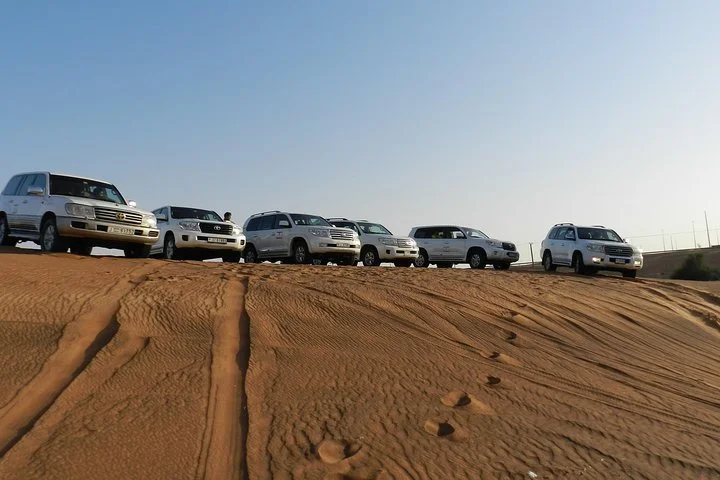 Morning Desert Safari Dubai, Dune Bashing, Camels & Sandboarding