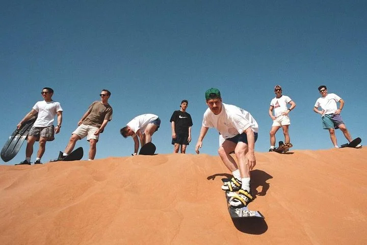 Morning Desert Safari With 1 Hour Camel Trekking & Sandboarding