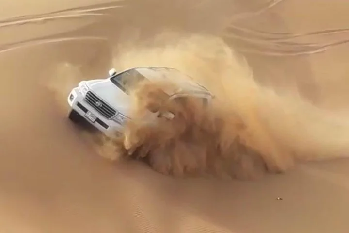 Morning Desert Safari With 1 Hour Camel Trekking & Sandboarding