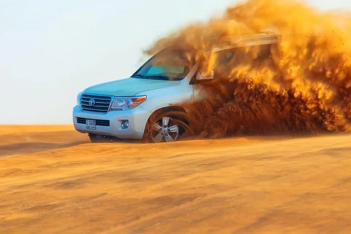 Morning Desert Safari with Quad Bike, Sand Boarding and Camel Ride