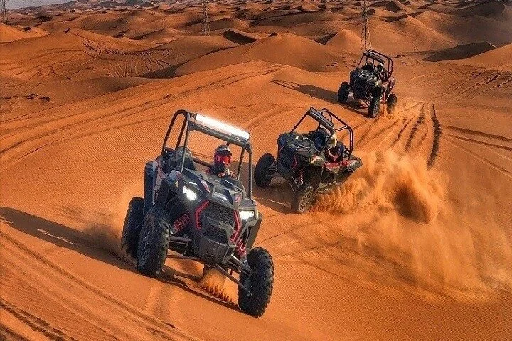 Morning Desert Safari with Red Dune Buggy and Camel Ride Dubai