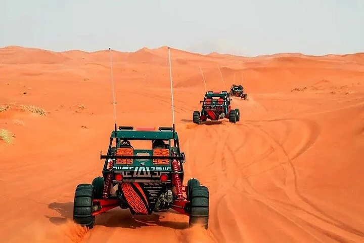 Morning Desert Safari with Red Dune Buggy and Camel Ride Dubai