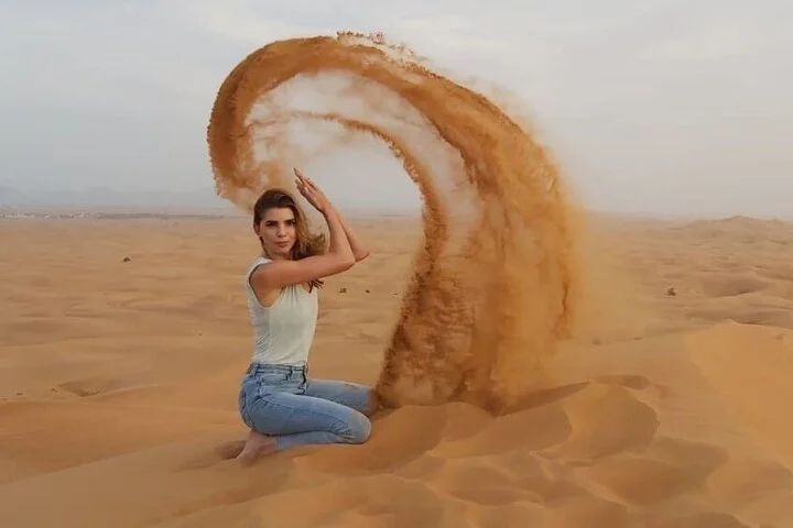 Morning Red Dune Safari with Camel Trekking and sand boarding