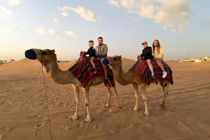 Morning Red Dune Safari with Camel Trekking and sand boarding