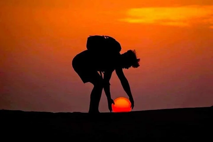 Morning Thrilling Dune bashing , Send Boarding & Camel ride