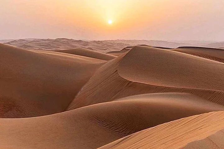 Morning Thrilling Dune bashing , Send Boarding & Camel ride