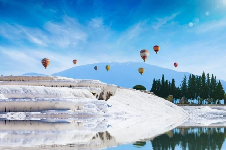 Pamukkale Hot Air Balloon Tour Over Travertines