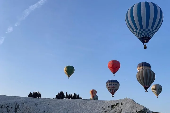 Pamukkale Hot Air Balloon Tour Over Travertines