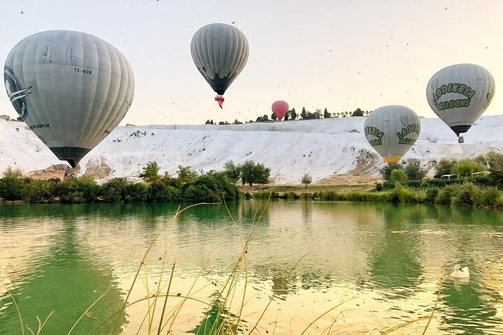 Pamukkale Hot Air Balloon Tour Over Travertines