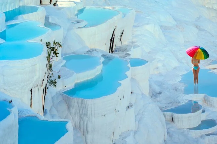 Pamukkale Hot Air Balloon Tour Over Travertines
