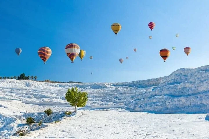 Pamukkale Hot Air Balloon Tour Over Travertines