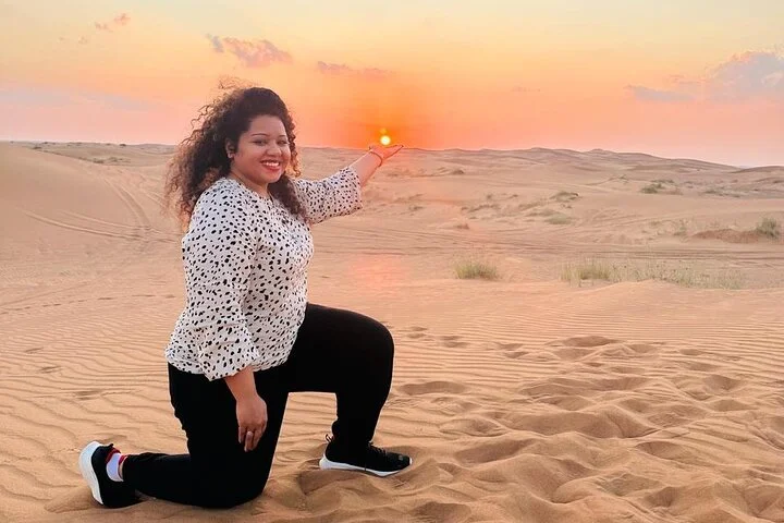 Premium Desert Safari ATV Camel Ride Sandboard with BBQ Dinner