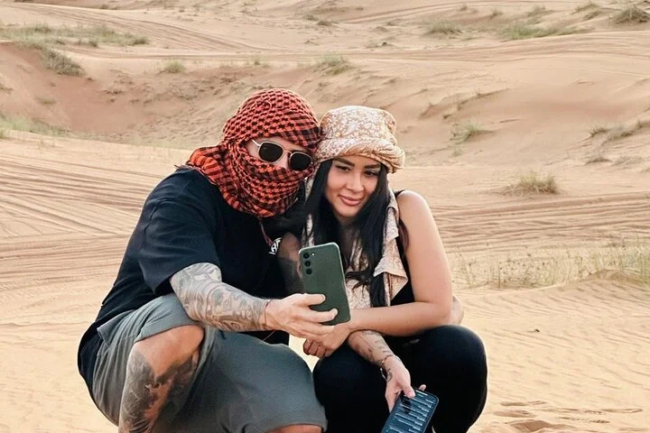 Premium Desert Safari ATV Camel Ride Sandboard with BBQ Dinner