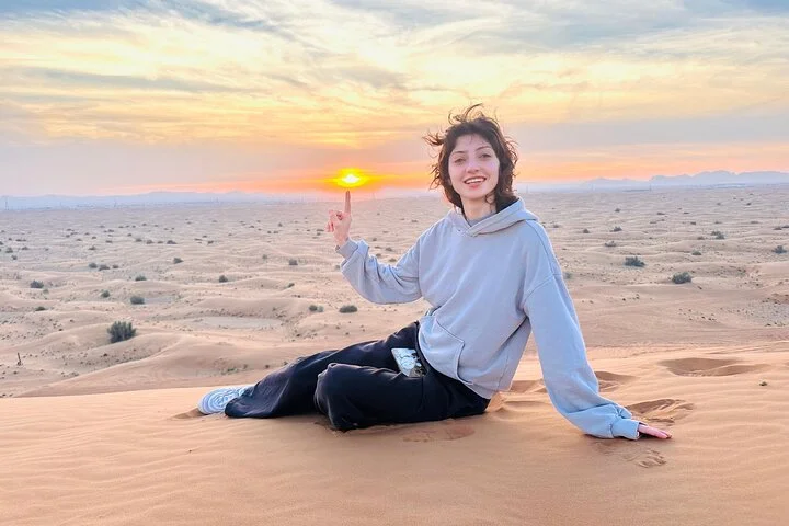 Premium Desert Safari ATV Camel Ride Sandboard with BBQ Dinner