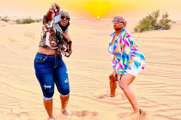 Premium Desert Safari ATV Camel Ride Sandboard with BBQ Dinner