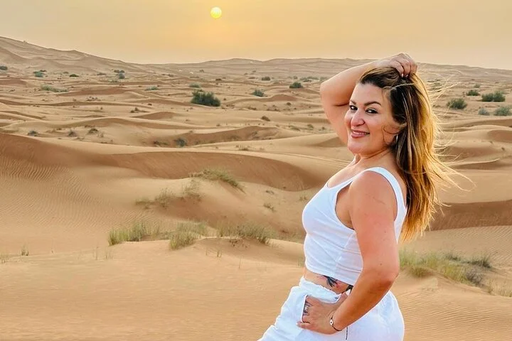 Premium Desert Safari ATV Camel Ride Sandboard with BBQ Dinner