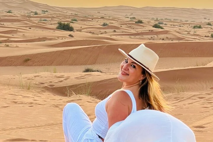 Premium Desert Safari ATV Camel Ride Sandboard with BBQ Dinner