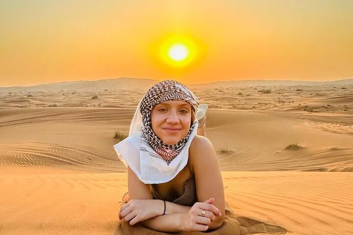 Premium Desert Safari ATV Camel Ride Sandboard with BBQ Dinner