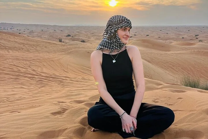 Premium Desert Safari ATV Camel Ride Sandboard with BBQ Dinner