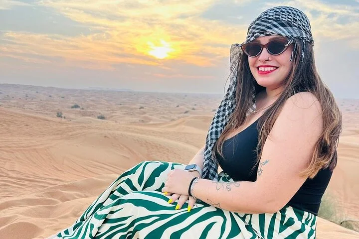 Premium Desert Safari ATV Camel Ride Sandboard with BBQ Dinner