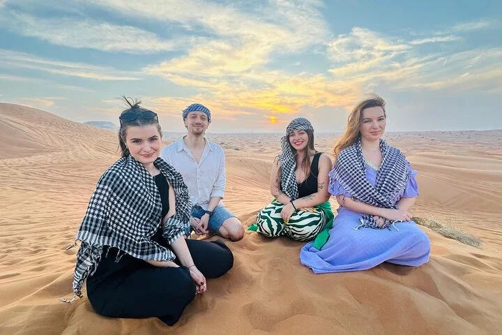 Premium Desert Safari ATV Camel Ride Sandboard with BBQ Dinner
