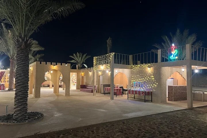 Premium Desert Safari Dubai , Camel Ride Sand board , BBQ & Shows