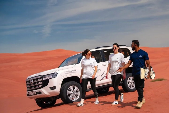 Premium Dubai Morning & Evening Desert Safari, Sandboard & Camel