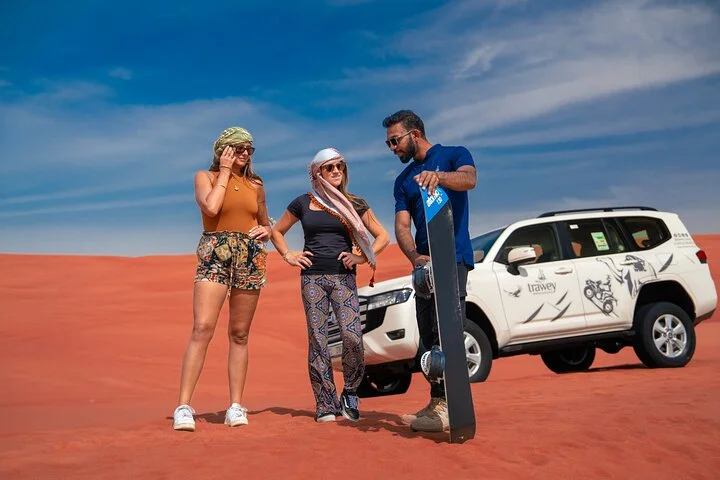 Premium Dubai Morning & Evening Desert Safari, Sandboard & Camel