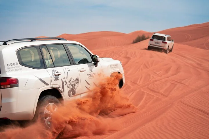 Premium Dubai Morning & Evening Desert Safari, Sandboard & Camel