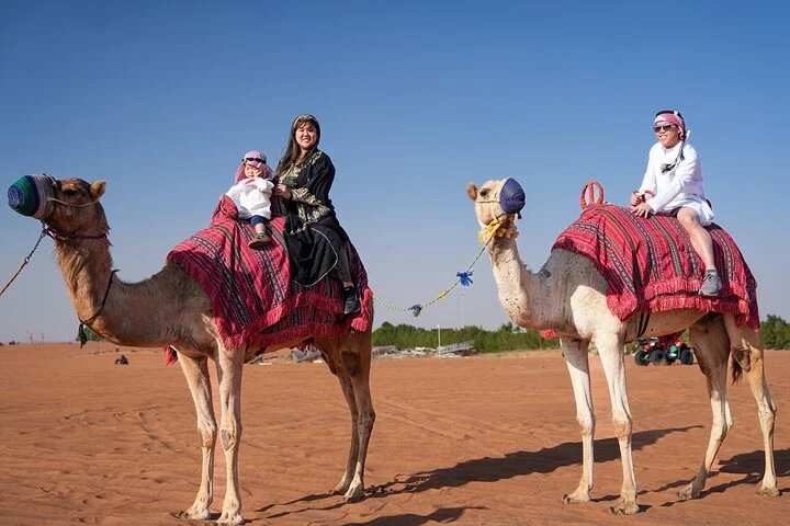 Premium Dubai Sunset Red Dune Desert Safari, Sandboard & Camel