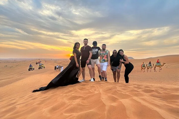 Private 4Hour Desert Adventure: Dune Bashing, Camel Ride & Photos