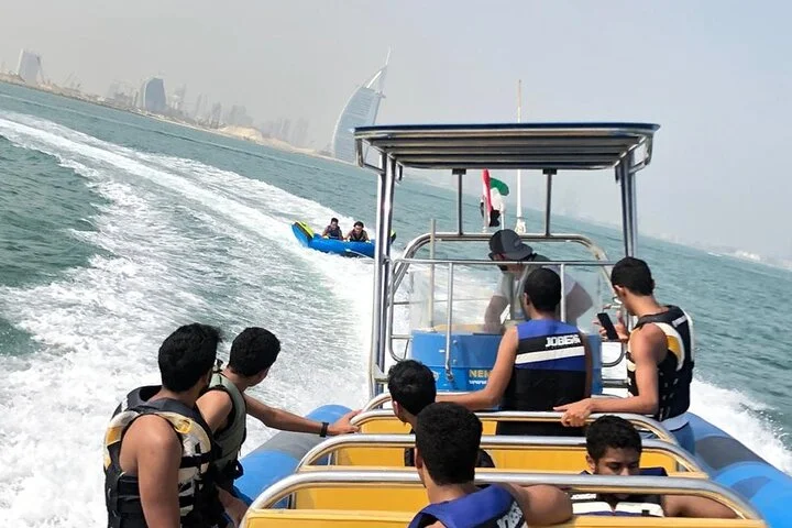 Private 60-min Group Tubing on Speedboat in Dubai