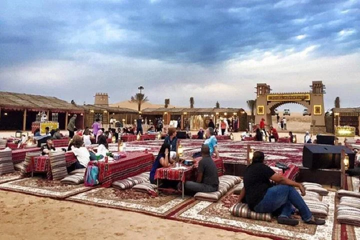 Private Dubai Desert Safari with Barbecue Dinner and Camel Ride