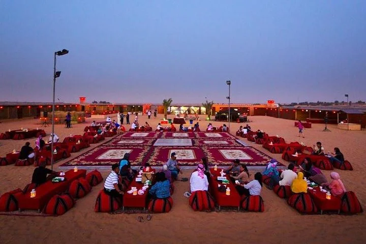 Private Dubai Desert Safari with Barbecue Dinner and Camel Ride