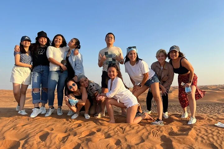 Private Evening Desert Safari with BBQ Dinner, Camel Ride And Sand Boarding