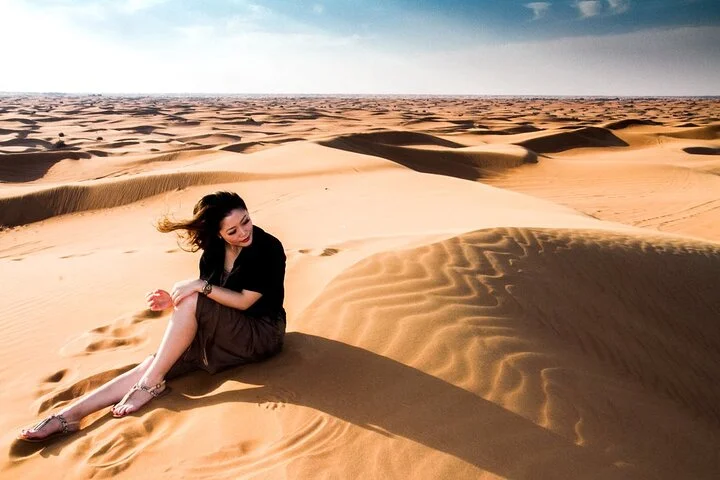 Private Evening Desert Safari with BBQ Dinner & Sand Boarding
