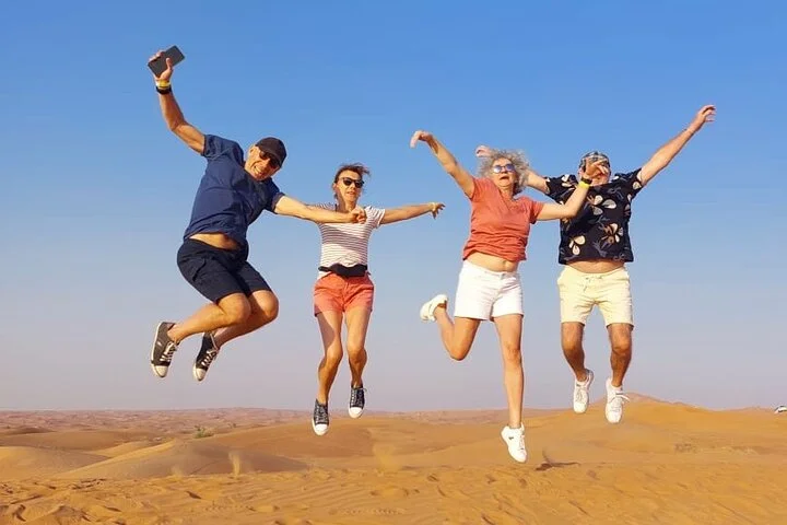 Private Morning Desert Safari with Camel Ride Falcon Photos