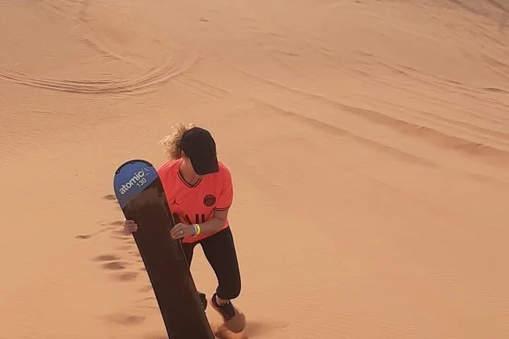 Private Morning Desert Safari with Camel Ride Falcon Photos