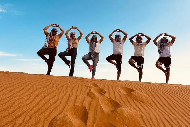 Private Morning Desert Safari with Camel Ride Falcon Photos