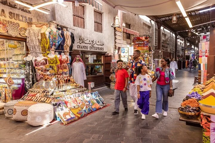 Private Old Dubai Souks Walking Tour with Abra Ride & Transfers