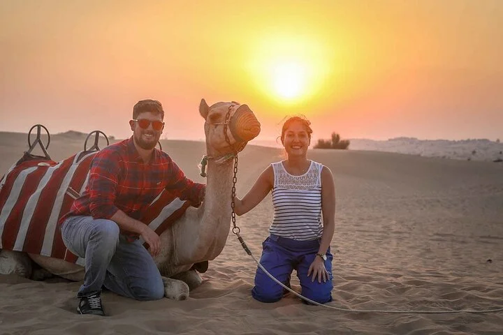 Private Red Dune Safari with BBQ, Camel Ride & Traditional Shows