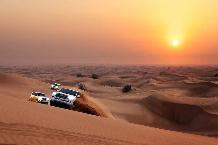 Private Sunset Safari With Extreme Dune Bashing & Camel Rides