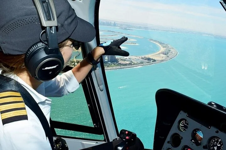 Private: Ultimate Dubai Helicopter Tour with Optional Transfers