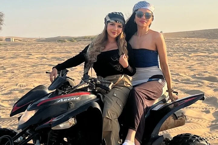 Quad Bike Desert Safari Red Dunes Pick & Drop Dinner Live Shows