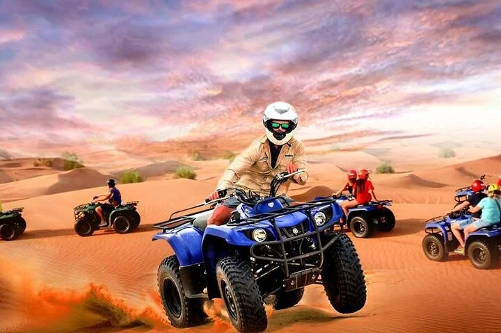Red Dunes ATV, Sand Boarding, Camel Ride & 5* Buffet BBQ Dinner