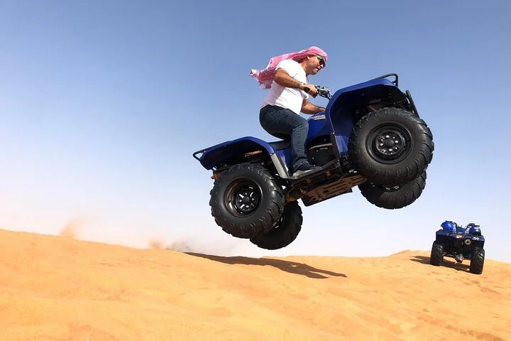 Sand boarding Camel ride and 1 hour ATV in Dubai Lahbab Red Dunes