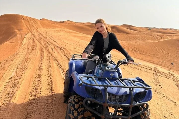 Sand boarding Camel ride and 1 hour ATV in Dubai Lahbab Red Dunes