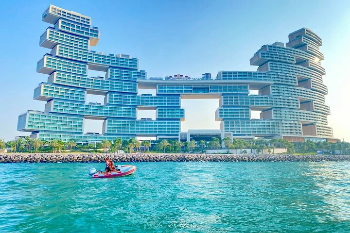 Self Drive boat tour Dubai : JBR, Atlantis and Burj Al Arab