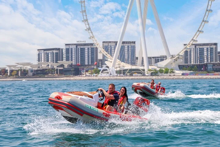 Self Drive boat tour Dubai : JBR, Atlantis and Burj Al Arab