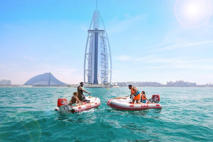 Self Drive boat tour Dubai : JBR, Atlantis and Burj Al Arab